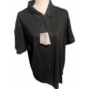 Zity Men's Performance Polo Shirt, Black, Size XL, NWT
